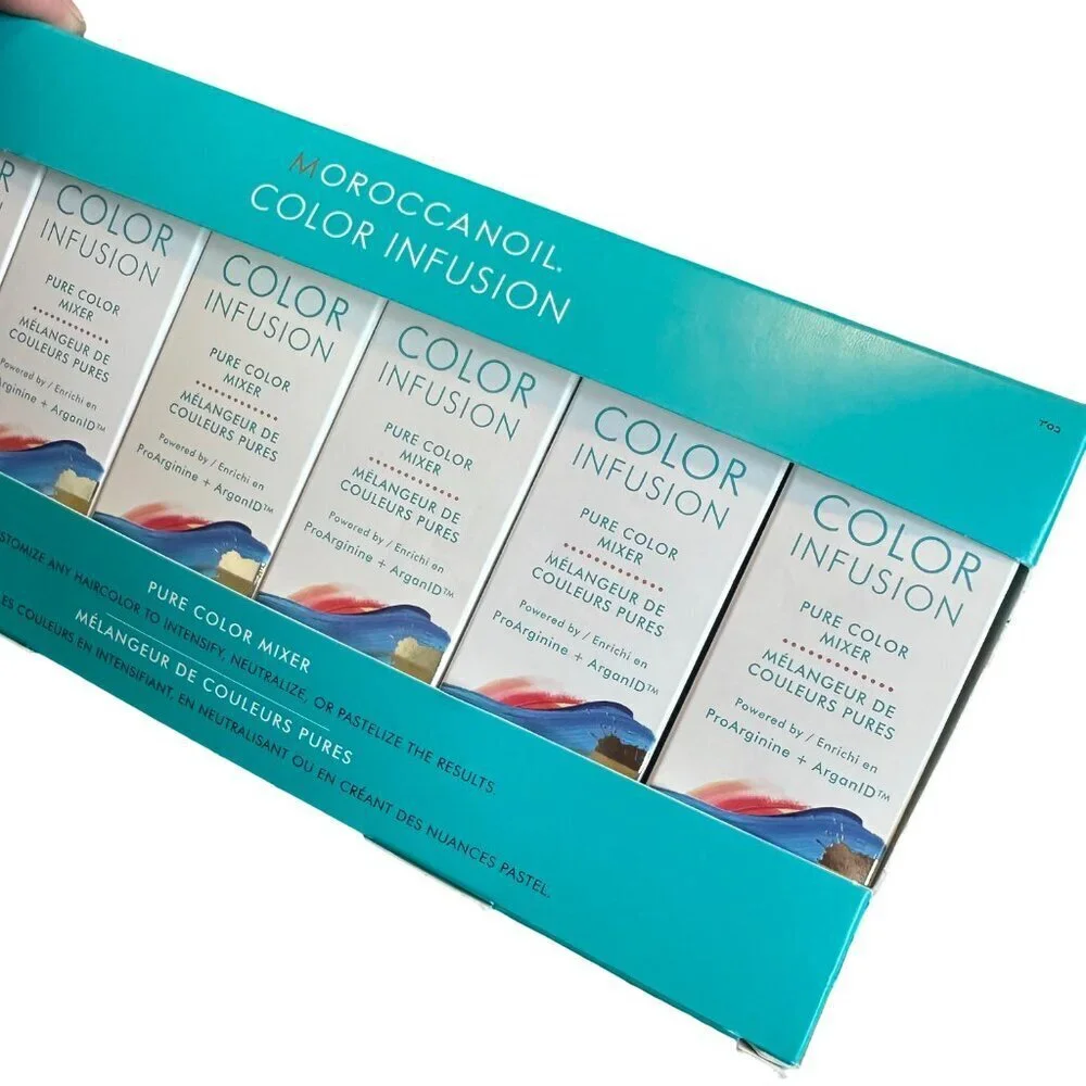 Moroccan Oil Color Infusion Pure Color Mixer Six Shades Hair Intensify NIB NEW